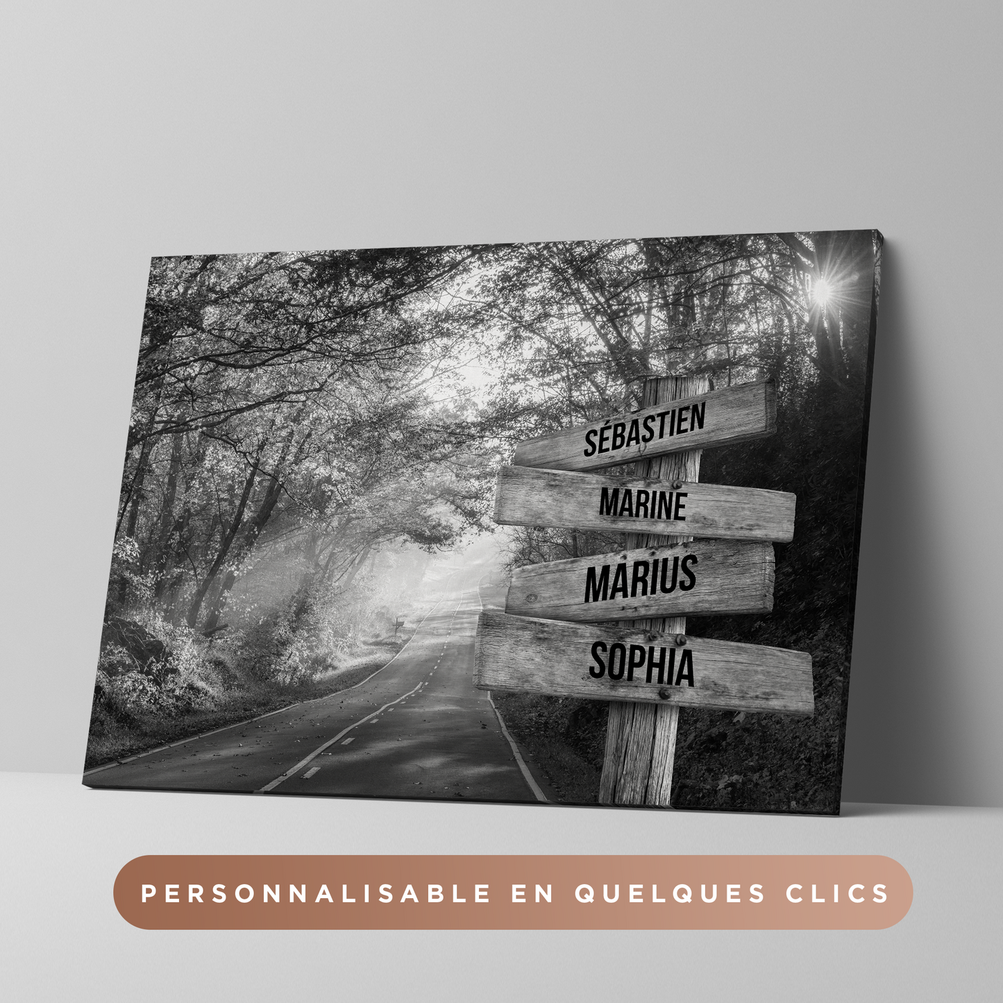 Tableau Prénoms Personnalisable "Forêt"
