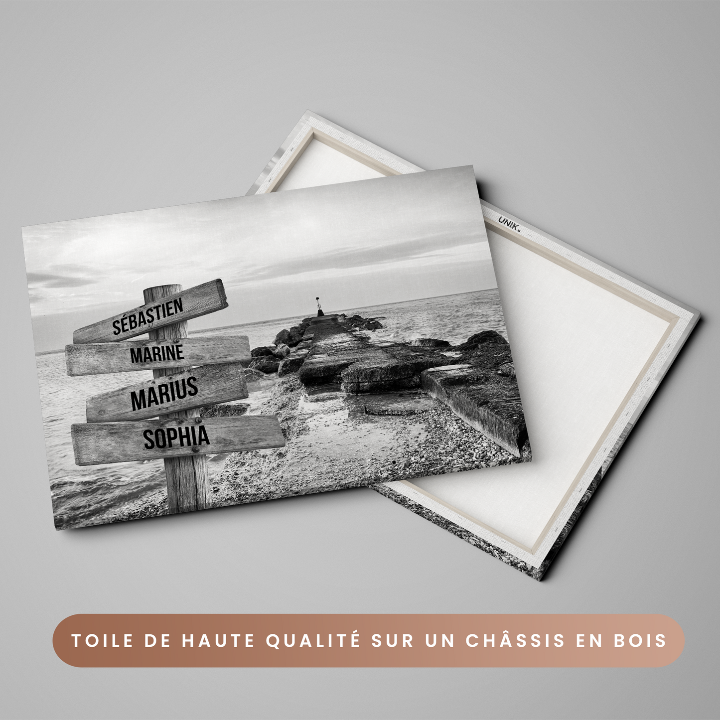 Tableau Prénoms Personnalisable "Ponton de Mer"
