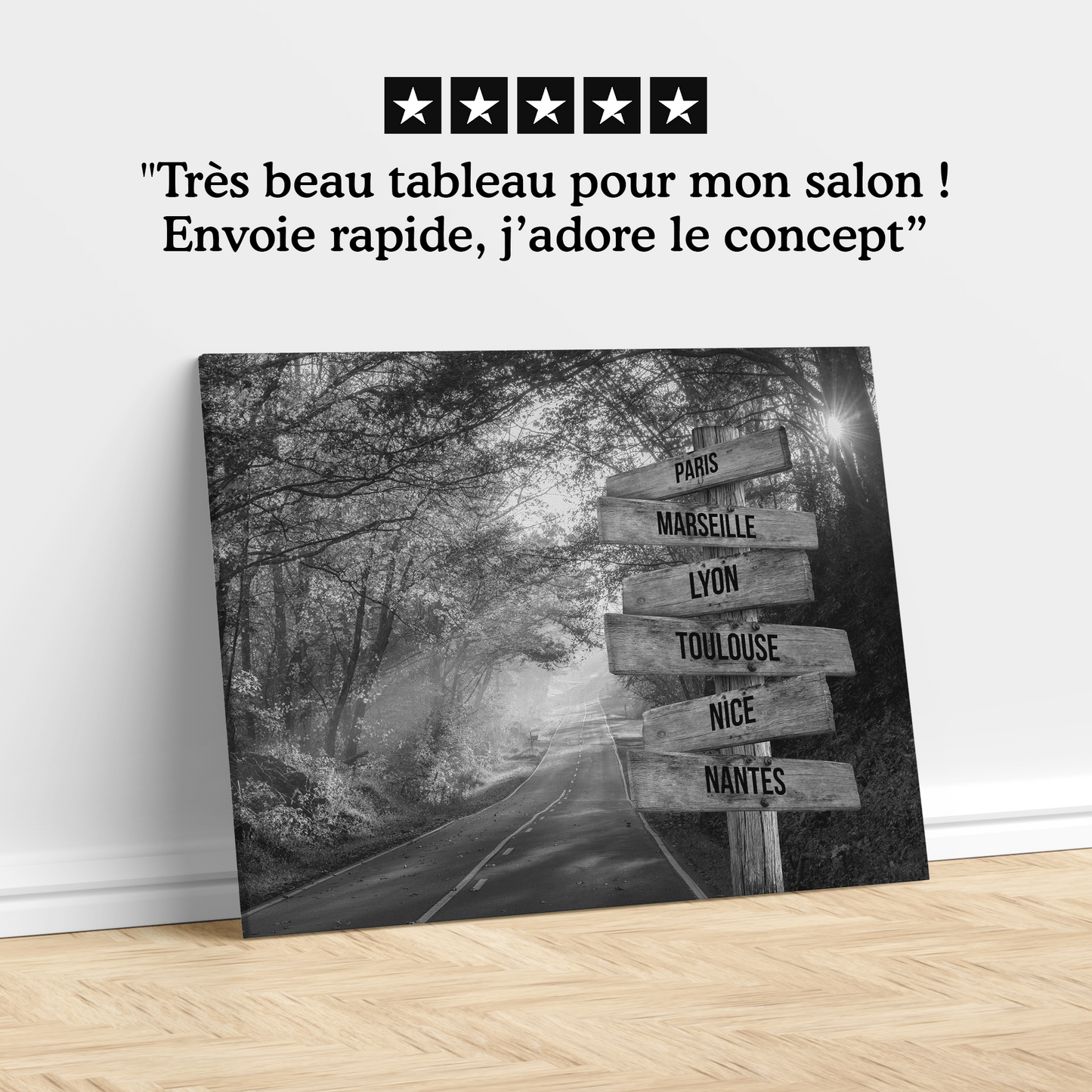 Tableau Ville Personnalisable "Forêt"