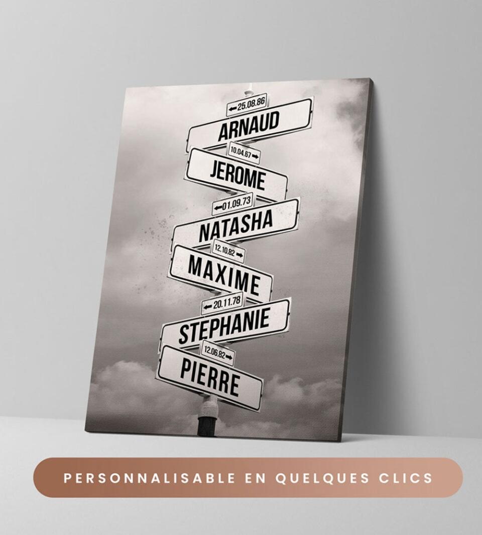 Tableau Prénoms Personnalisable