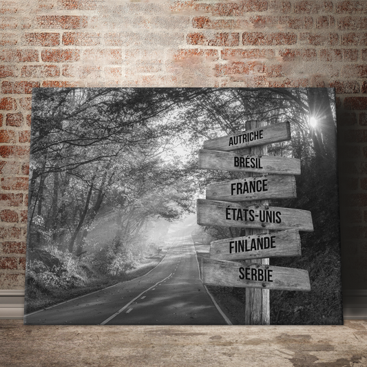 Tableau Pays Personnalisable "Forêt"