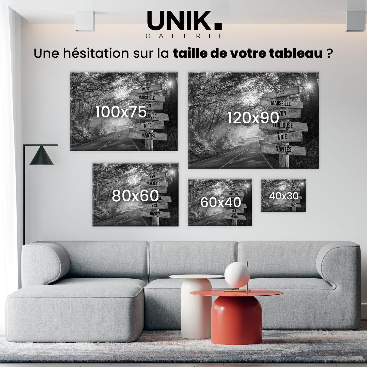 Tableau Ville Personnalisable "Forêt"