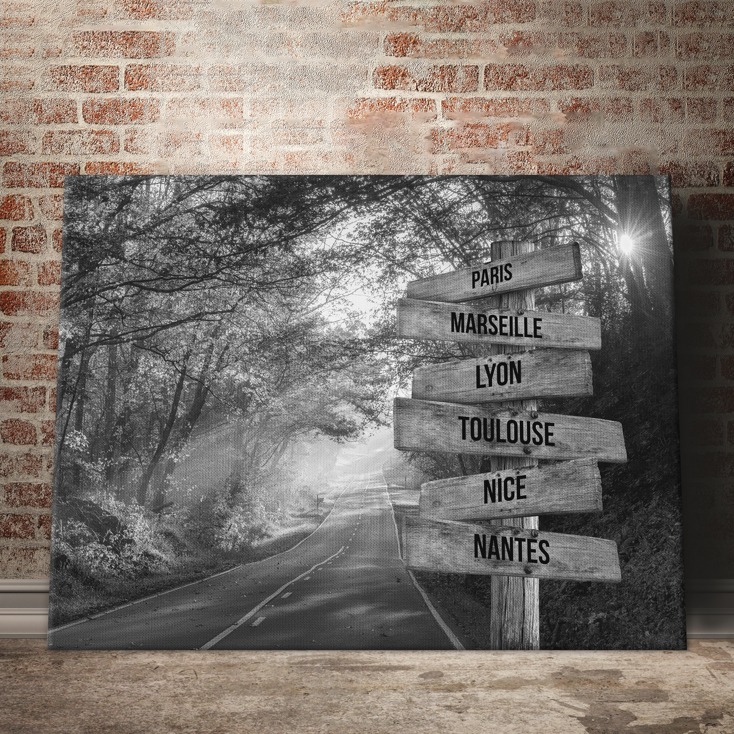 Tableau Ville Personnalisable "Forêt"